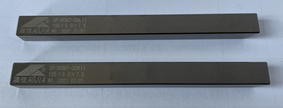 Outils de coupe argentés de carbure fraisant la haute précision non-enduite 105×9.0×7.5